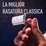 King C. Gillette Rasoio di Sicurezza Uomo + 5 Lamette di Ricarica a Doppio Taglio e Rivestite in Platino