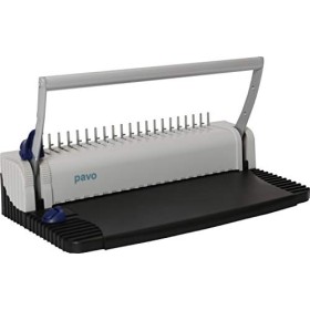 Pavo Smartmaster - 2 kit per rilegatrice, 25 copertine e coste a spirale incluse, colore: argento/nero