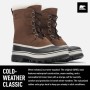 Sorel Caribou, Scarponcini Uomo, Marrone Bruno, 40 EU