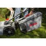 IKRA 77010300 Tosaerba ICM 2/2037, incl. 2 batterie e Doppio Dispositivo di Carica Rapida, 40 V, Grigio/Rosso/Nero