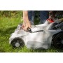 IKRA 77010300 Tosaerba ICM 2/2037, incl. 2 batterie e Doppio Dispositivo di Carica Rapida, 40 V, Grigio/Rosso/Nero