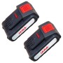 IKRA 77010300 Tosaerba ICM 2/2037, incl. 2 batterie e Doppio Dispositivo di Carica Rapida, 40 V, Grigio/Rosso/Nero