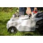 IKRA 77010300 Tosaerba ICM 2/2037, incl. 2 batterie e Doppio Dispositivo di Carica Rapida, 40 V, Grigio/Rosso/Nero