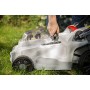 IKRA 77010300 Tosaerba ICM 2/2037, incl. 2 batterie e Doppio Dispositivo di Carica Rapida, 40 V, Grigio/Rosso/Nero