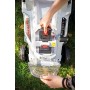 IKRA 77010300 Tosaerba ICM 2/2037, incl. 2 batterie e Doppio Dispositivo di Carica Rapida, 40 V, Grigio/Rosso/Nero
