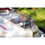 IKRA 77010300 Tosaerba ICM 2/2037, incl. 2 batterie e Doppio Dispositivo di Carica Rapida, 40 V, Grigio/Rosso/Nero