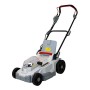 IKRA 77010300 Tosaerba ICM 2/2037, incl. 2 batterie e Doppio Dispositivo di Carica Rapida, 40 V, Grigio/Rosso/Nero