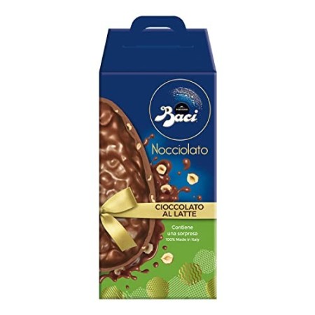 Baci Perugina Uovo di Cioccolato al Latte Finissimo con 20% di Nocciole in Pezzi - 370 Gr