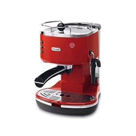 De'Longhi Icona Eco 311.R Macchina da Caffè Espresso Manuale, Caffè in Polvere o in Cialde E.S.E., 1100 W, 15 bar, Rosso