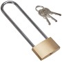 Kraftmann - Lucchetto Con Arco Extra Lungo, 40 Mm, In Ottone Massiccio