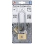Kraftmann - Lucchetto Con Arco Extra Lungo, 40 Mm, In Ottone Massiccio