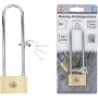 Kraftmann - Lucchetto Con Arco Extra Lungo, 40 Mm, In Ottone Massiccio
