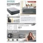 Intex 64418 Materasso Classic Matrimoniale Comfort Plush Hise Rise, Bicolor, con Pompa Interna,152 x 203 x 56 cm