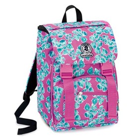 Zaino Square Invicta Pansy, 28 Lt, Rosa, Estensibile, Scuola elementare e medie