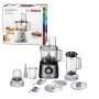 Bosch MCM3501M MultiTalent 3-Robot da Cucina Compatto, 800 W, Plastica, Acciaio Inossidabile, Nero/Argento