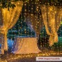 600 LED 6Mx3M Zorela Tenda Luminosa Natale IP44 Impermeabile Luci di Natale 8 Modalità Tenda Luminosa Esterno Bianco Caldo Tend