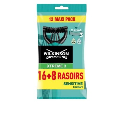 Wilkinson - Rasoi usa e getta Xtreme 3 Pure Sensitive, 24 pezzi