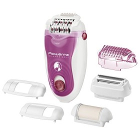 Rowenta EP5660 Silence Soft Epilatore, Epilazione Silenziosa per Gambe con la Tecnologia Micro-Contact, 7 accessori, Viola/Bianc