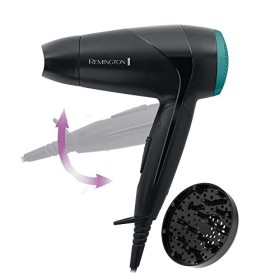 Remington Asciugacapelli On The Go, Maneggevole e Compatto per Viaggio, 2000 Watt, 2 temperature/velocità, Diffusore e Concentr
