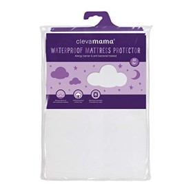Clevamama 7215 Coprimaterasso Lettino Singolo Impermeabile, Antiacaro, Traspirante e Anallergico - Bianco, 70 x 140 cm