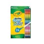 CRAYOLA SUPERTIPS-Pennarelli Lavabili per Bambini a Punta Media, per Scuola e Tempo Libero, 24 Colori, Assortiti, Pezzi, 7551-24