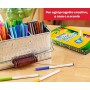 CRAYOLA SUPERTIPS-Pennarelli Lavabili per Bambini a Punta Media, per Scuola e Tempo Libero, 24 Colori, Assortiti, Pezzi, 7551-24