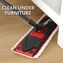 Vileda Ultramat Turbo Sistema Lavapavimenti con Secchio, Strizzatore e Piastra, con 1 Panno in Microfibra, Nero/Rosso
