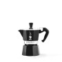 Bialetti Moka Express Black Caffettiera, Nero, 3 Tazze