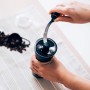 HARIO | Compact & Adjustable Hand Coffee Grinder with Burrs, Transparent Black   | Macinacaffè Manuale Compatto e Regolabile 
