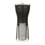 HARIO | Compact & Adjustable Hand Coffee Grinder with Burrs, Transparent Black   | Macinacaffè Manuale Compatto e Regolabile 