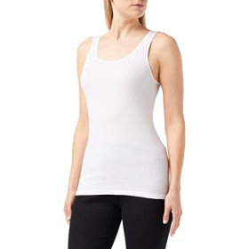 Triumph Katia Basics Shirt02 (1PL36) Canotta, Bianco(Weiß (White 03), 44 Donna