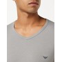 Emporio Armani Underwear 111512CC717 Canotta, Multicolore (Mehrfarbig (Grigio/Marine 13742), S (Pacco da 2) Uomo