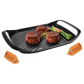 Tescoma 605068 Bistecchiera SmartClick 42 x 28 cm, Compatibile con Induzione, Nero