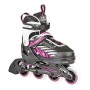 Hudora - Pattini in Linea da Bambino Mia, Nero (Nero/Rosa), M