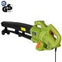 BAKAJI Aspirafoglie Elettrico da Giardino 3 in 1 Aspiratore Trituratore e Soffiatore Soffia Foglie Potenza 3000 W con Serbatoio 