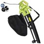 BAKAJI Aspirafoglie Elettrico da Giardino 3 in 1 Aspiratore Trituratore e Soffiatore Soffia Foglie Potenza 3000 W con Serbatoio 