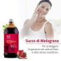 Succo di Melograno 100% puro Salugea - Integratore Antiossidante e Rigenerante con Azione Antidegenerativa e Detossicante, 500 m