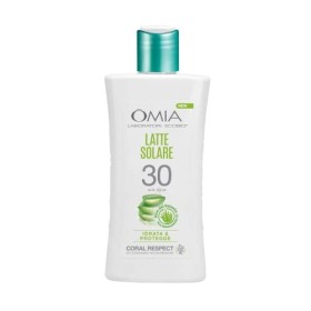 Omia - Latte Solare Protettivo SPF 30 Aloe Vera del Salento, Protezione Solare Viso e Corpo, per Pelli Chiare e Sensibili, Derma