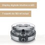 SEVERIN JG 3521, Yogurtiera con Display Digitale a LED, 7 Vasetti da 150 ml, BPA Free, Spegnimento Automatico, 5 Programmi Autom