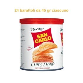 San Carlo Chips Dore' Classico 24 barattoli da 45 gr