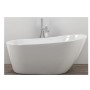 Vasca Da Bagno Free Standing 005 Acrilico Bianco Lucido Ovale  *** CONFEZIONE 1 pz., Misure L150xH72xP80