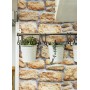 Fablon FAB10226 - Rotolo di pellicola adesiva per rivestimenti, effetto muro di pietra, 45 cm x 2 m