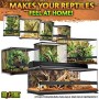 Exo Terra Micro Terrario in Vetro per Rettili Dimensioni 20 x 20 x h 20 cm