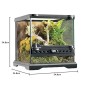Exo Terra Micro Terrario in Vetro per Rettili Dimensioni 20 x 20 x h 20 cm