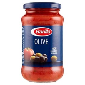 Barilla Sugo Pronto di Pomodoro 100% Italiano con Olive Nere, Olive Verdi e Olio Extravergine d'Oliva, 400 g