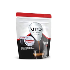 Kimbo Capsule di Caffè Espresso Napoli, Kimbo UNO System, 6 Pacchi da 16 Capsule (Totale 96 Capsule)