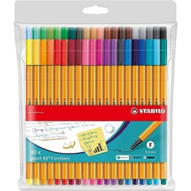 Fineliner - STABILO point 88 - Astuccio da 40 - Colori assortiti