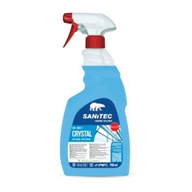 Sanitec Crystal Vetri, Detergente per Vetri e Cristalli, Spray 750 ml