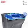 Gallo Sacchi per Pattumiera, Maniglie Autochiudenti, Azzurro, Medium, 6 Rotoli da 15 sacchi