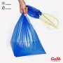 Gallo Sacchi per Pattumiera, Maniglie Autochiudenti, Azzurro, Medium, 6 Rotoli da 15 sacchi